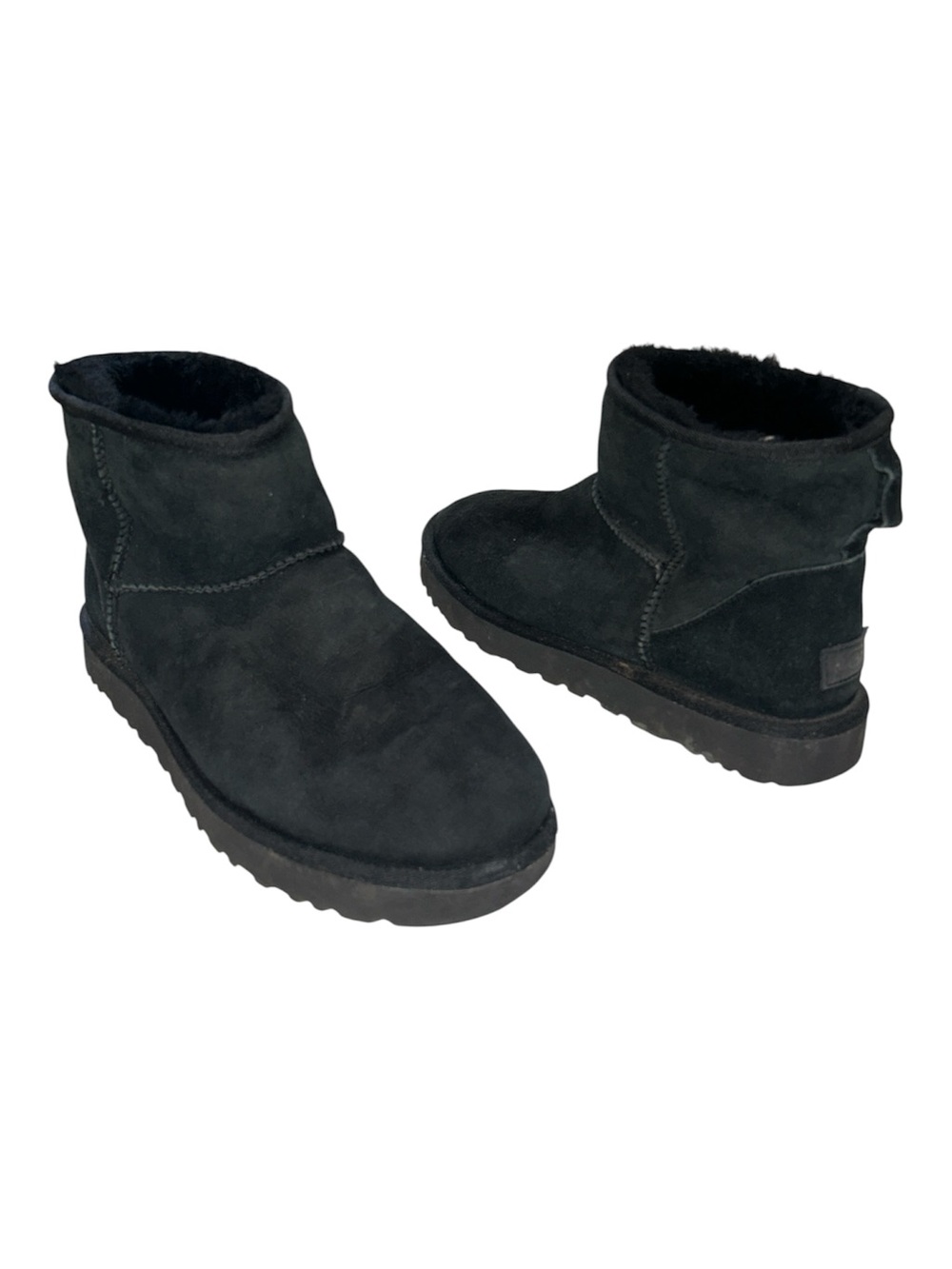 UGG women Classic Mini II Boot 1016222 Black Suede Upper 100% Original Size 10